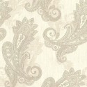 Rasch|Papel pintado elegante patrón cachemira beige|Damasco