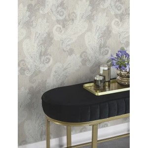 Rasch|Tapete Cachemire Motive grün gold|Damast 2