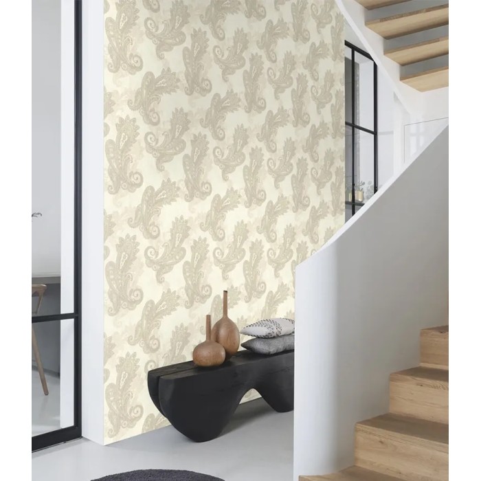 Rasch|Papel pintado estilo hindú estampado cachemira|Papel Pintado