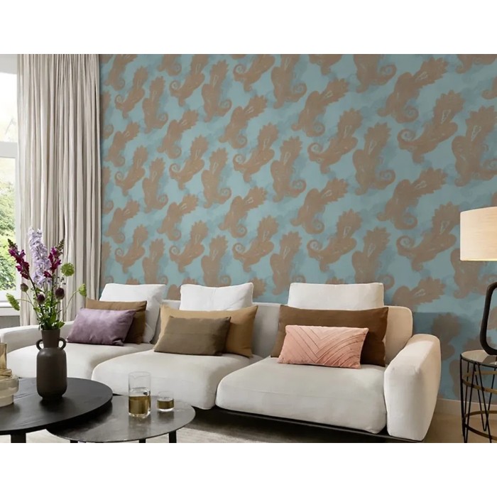 Rasch|Tapete hindu Cachemire blaugold|Tapeten