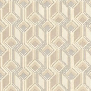 Rasch|Tapete geometrisch 3D grün orange|Retro