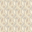 Papel pintado cuadros y rombos 3D beige - Rasch Indian Style 746518