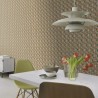 Rasch|Tapete geometrisch 3D grün orange|Retro
