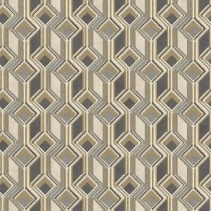 Rasch|Papier peint carrés et losanges 3D multicolores|Rétro