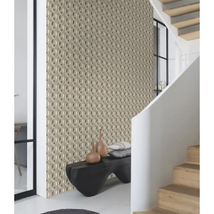 Rasch|Papier peint carrés et losanges 3D multicolores|Rétro 2