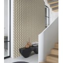 Rasch|Tapete geometrisch braun grau 3D Effekt|Geometrisch