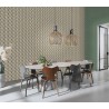 Rasch|Tapete geometrisch braun grau 3D Effekt|Geometrisch