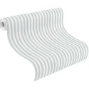 Rasch|Wallpaper kids stripes blue pastel shades|Children's