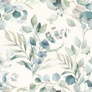 Caselio|Kids wallpaper squirrels, owls and forest animals in mint green|Children's