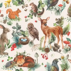 Cristiana Masi|Papel pintado infantil conejitos perfilados en rosa empolvado|Infantil