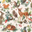 Rasch|Wallpaper kids fairy tale forest animals white|Children's