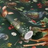 Rasch|Papel pintado infantil fábula animales bosque verde|Infantil