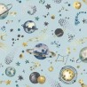 Rasch|Tapete Kinder Planeten blau Pastell Universum|Kindertapete