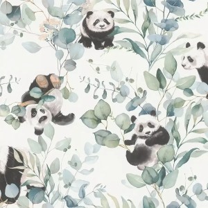 Cristiana Masi|Children's wallpaper with foxes, forest green background|Children's