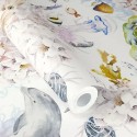 Rasch|Papier peint enfant animaux marins coraux blanc|Enfants
