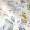 Rasch|Papier peint enfant animaux marins coraux blanc|Enfants