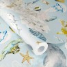 Rasch|Papier peint enfant animaux marins coraux bleu pastel|Enfants