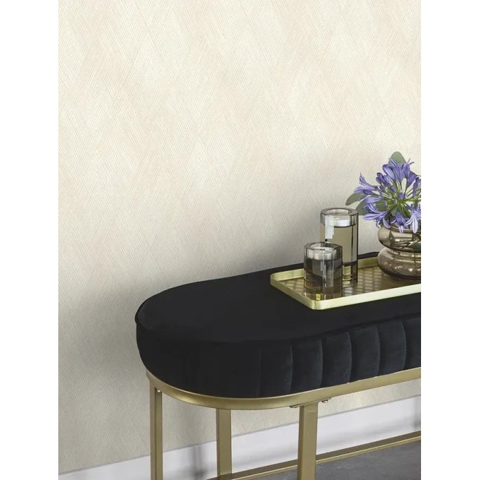 Rasch|Papier peint élégant blanc crème forme losange|Papier Peint