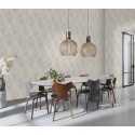 Papel pintado moderno de rombos gris - Rasch Perfecto VI 844115