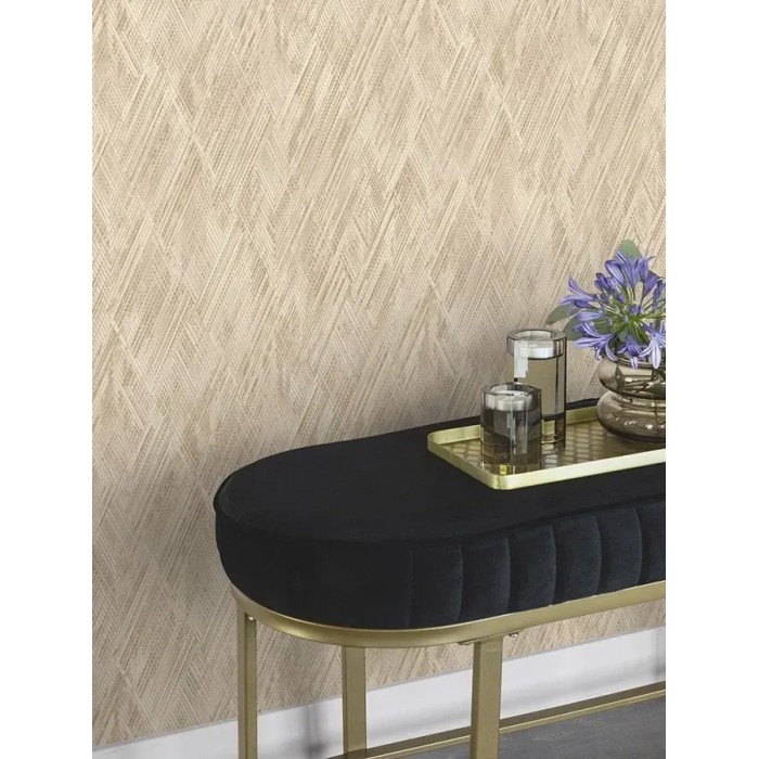 Papel pintado elegante para salón rombos beige - Rasch Perfecto VI 844122