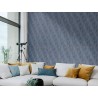 Rasch|Wallpaper modern blue golden diamond|Geometric