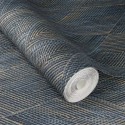 Rasch|Wallpaper modern blue golden diamond|Geometric