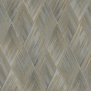 Rasch|Wallpaper modern blue golden diamond|Geometric