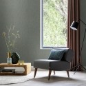 Rasch|Papel pintado elegante efecto textil verde|Papel Pintado