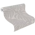 Rasch|Papier peint fleuri feuilles de monstera gris|Papier Peint