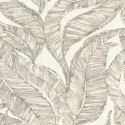 Rasch|Tapete Blumen große Blätter beige|Tapeten