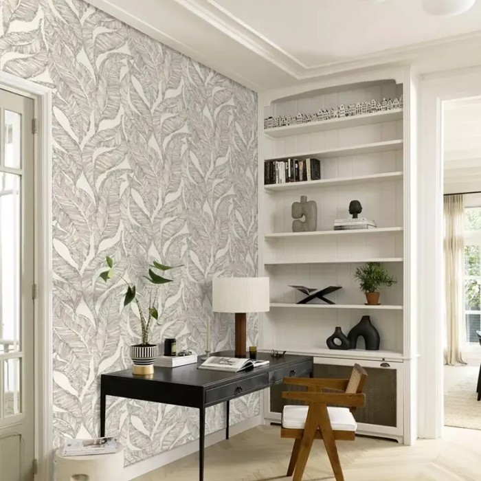 Rasch|Wallpaper floral large leaves beige|Wallpaper