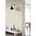 Rasch|Tapete Blumen große Blätter beige|Tapeten