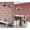 Rasch|Papier peint fleuri grandes feuilles rouge|Papier Peint
