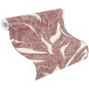 Rasch|Wallpaper floral large leaves red|Wallpaper