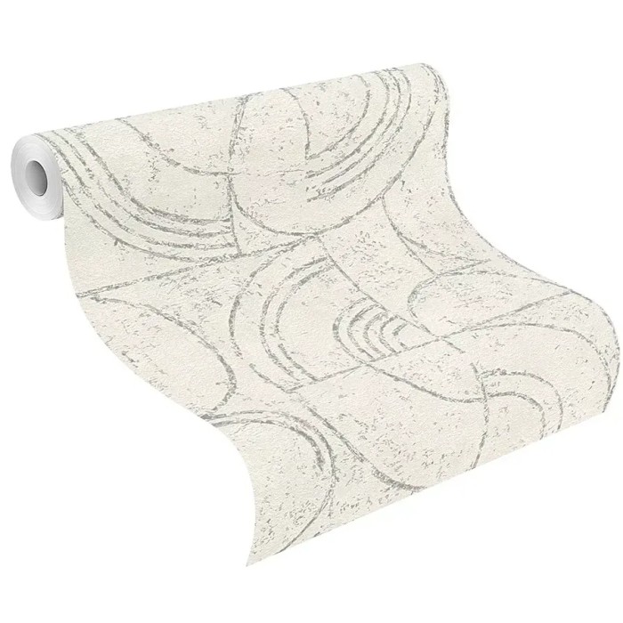 Rasch|Papier peint contemporain motifs géométriques blanc|Géométrique