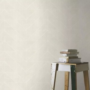 Casadeco|Papel pintado rayas verde ocre estilo retro moderno|Geométrico 2