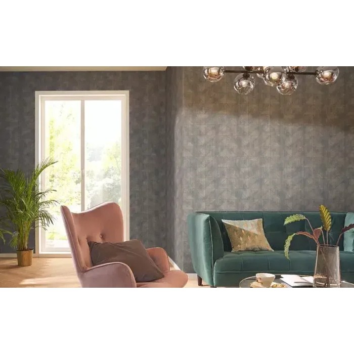 Papel pintado abstracto moderno gris con textura - Rasch Welcome Home 653946