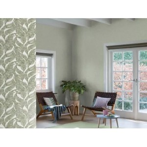 Papeldecor|Textile effect wallpaper beige|Solid Colors 2