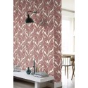 Rasch|Wallpaper smooth red and silver shimmer|Wallpaper