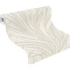 Rasch|Tapete modern Blumen weißsilber|Romantisch