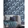 Rasch|Papier peint fleurs dessinées à la main bleu|Papier Peint