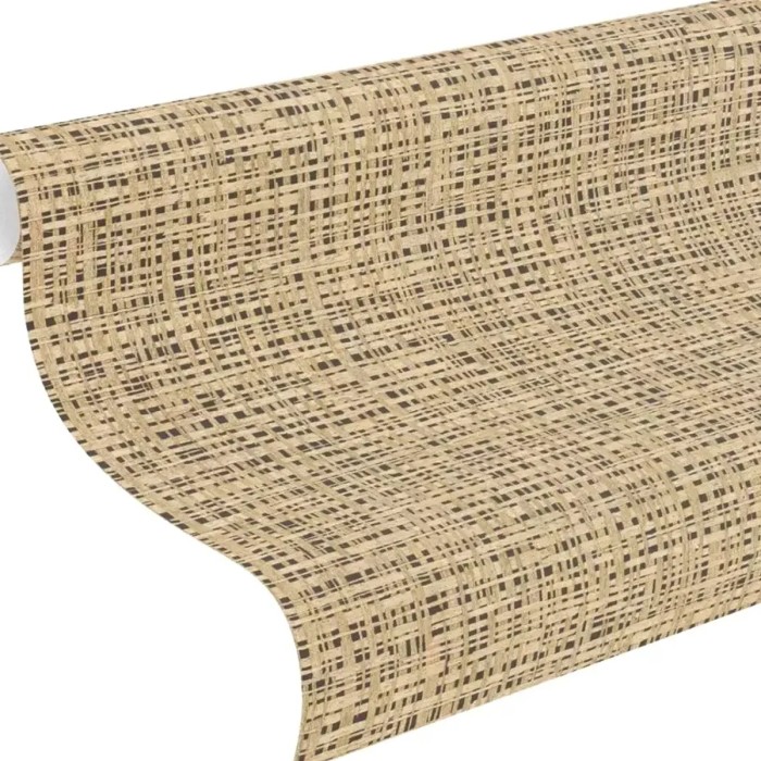 Rasch|Papier peint style japandi, osier naturel|Oriental
