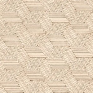 Casadeco|Papier peint ethnique moderne texture effet bois vieilli|Imitation Bois