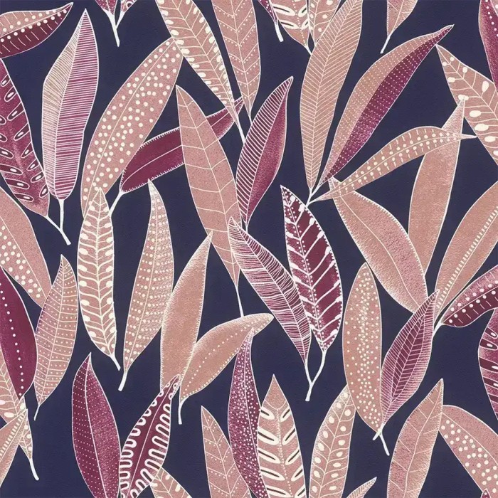 Rasch|Papel pintado floral moderno hojas multicolor|Papel Pintado