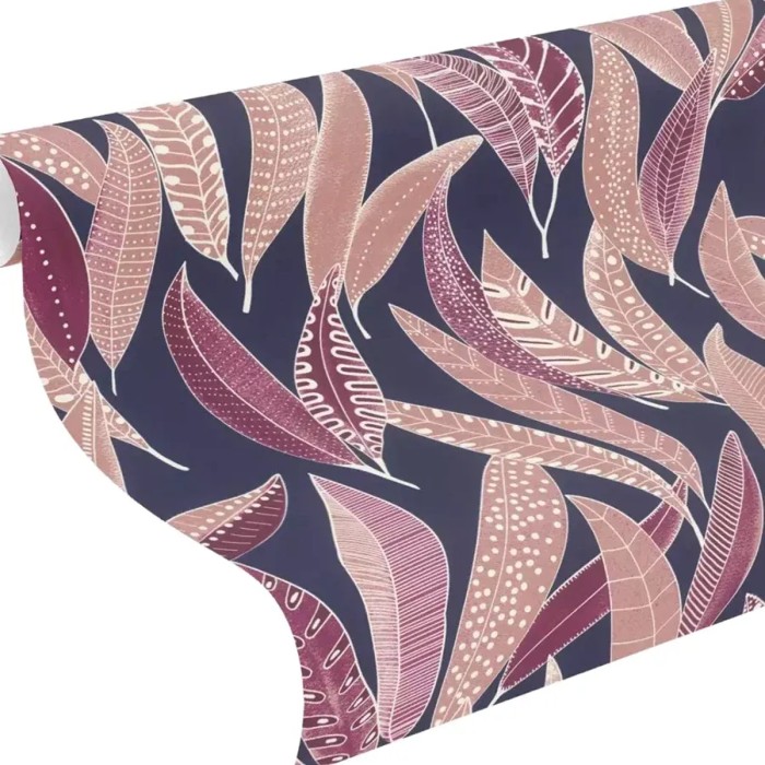 Rasch|Papel pintado floral moderno hojas multicolor|Papel Pintado