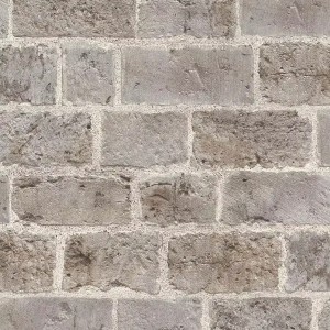 Papeldecor|Papier Peint brique noire en relief|Imitation Brique