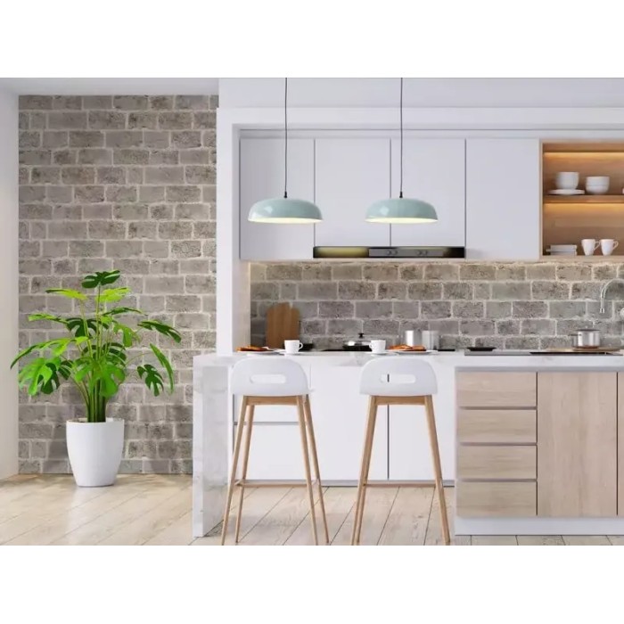 Rasch|Wallpaper grey and brown brick|Brick Imitation