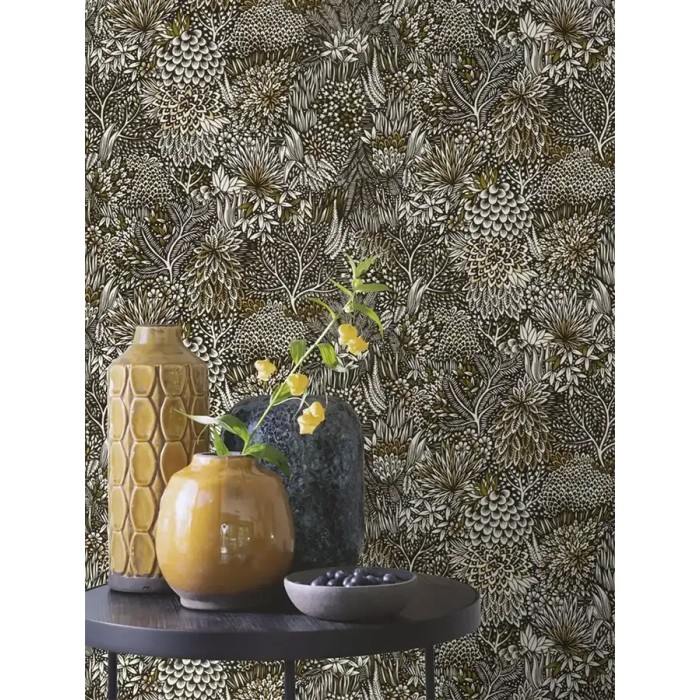 Rasch|Tapete modern magischer schwarzer Wald|Tapeten