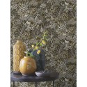 Rasch|Papel pintado floral moderno bosque mágico negro|Papel Pintado