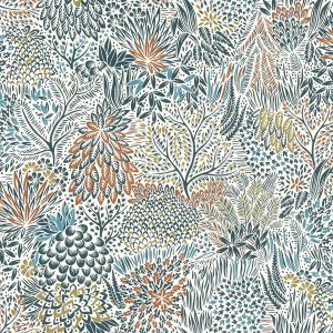 Rasch|Tapete modern Blumen Garten Türkis|Tapeten